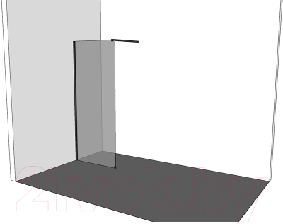 Душевая стенка Allen Brau Infinity 1 3.21027.BBA / 323819