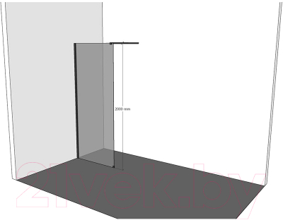 Душевая стенка Allen Brau Infinity 1 3.21027.BBA / 323819