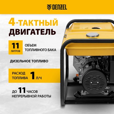 Дизельный генератор Denzel DES-32E (94412)