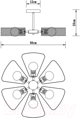 Люстра Arte Lamp Maasym A7044PL-6BK