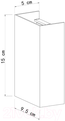 Бра уличное Arte Lamp Algol A5640AL-2BK