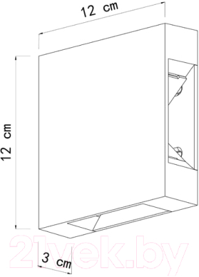 Бра уличное Arte Lamp Algol A1445AL-4BK