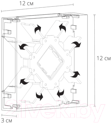 Бра уличное Arte Lamp Algol A1445AL-4BK