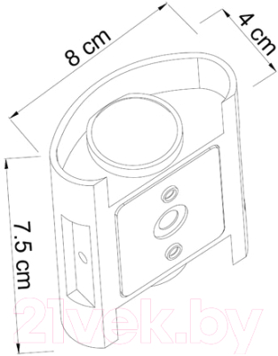 Бра уличное Arte Lamp Bosto A3122AL-2BK