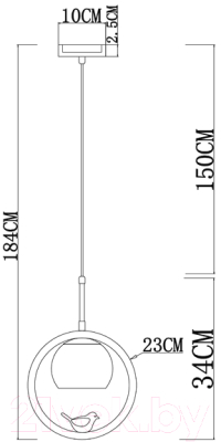 Потолочный светильник Arte Lamp Caprice A4182SP-1BR
