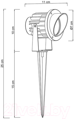 Светильник уличный Arte Lamp Elsie A1309IN-1BK
