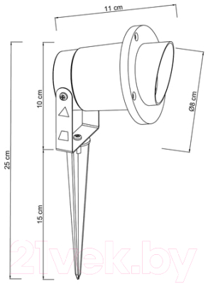 Светильник уличный Arte Lamp Elsie A1522IN-1BK