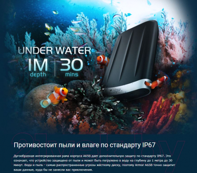 Внешний жесткий диск Silicon Power Armor A65B 1TB (SP010TBPHD65BS3G)