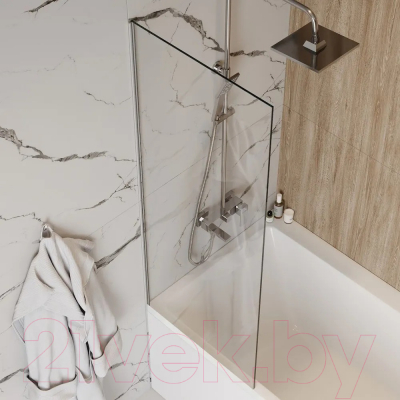 Стеклянная шторка для ванны Teymi Timo 60x140 / T00270