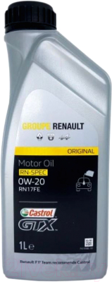 Моторное масло Castrol Renault GTX 0W20 RN17 FE / 7711943672 - фото