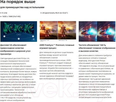 Монитор Philips 242E1GAJ/01