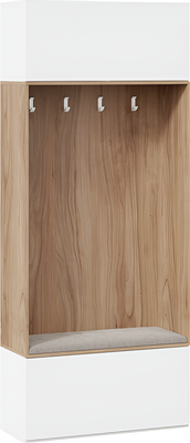 Секция в прихожую ТриЯ Порто ТД-393.08.01 с крючками - фото