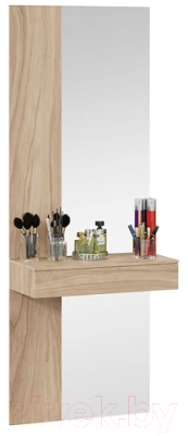 Тумба ТриЯ Порто СМ-102.08.001 подвесная с зеркалом (яблоня беллуно) - фото