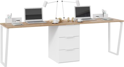 Письменный стол ТриЯ Порто СМ-393.15.013 с тумбой - фото