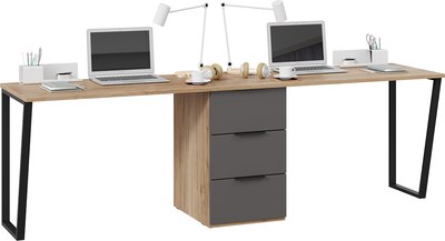 Письменный стол ТриЯ Порто СМ-393.15.013 с тумбой - фото