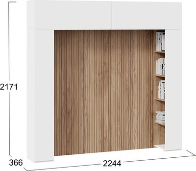 Шкаф навесной ТриЯ Порто СМ-393.21.022-23