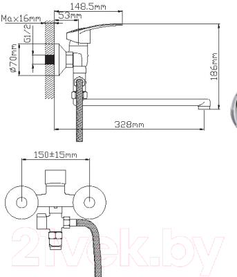 Смеситель Wisent WP21027