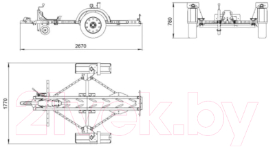 Прицеп для мотоцикла Танко 8438МН