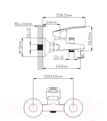 Смеситель Wisent WP30027