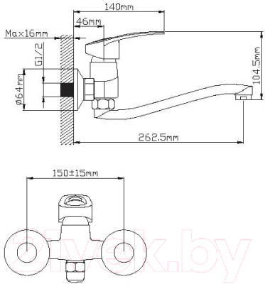 Смеситель Wisent WP46027