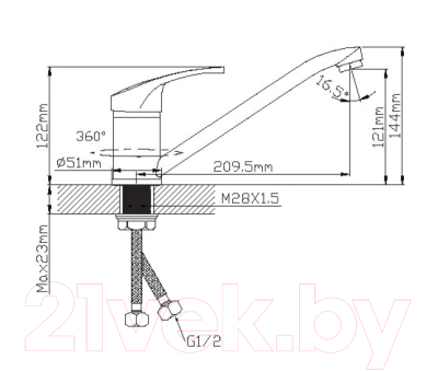 Смеситель Wisent WP49027