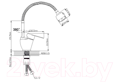 Смеситель Wisent WP758-310