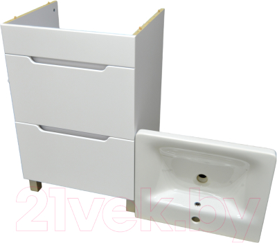 Тумба с умывальником Гамма Р23оФ8-У55 Софт-13055 - фото