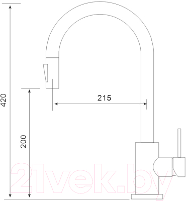 Смеситель Gross Aqua Neosteel 3140609SS