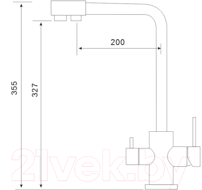 Смеситель Gross Aqua Neosteel GA3121609SS