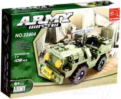 Конструктор Keyixing Военный джип 22404 / 460606 - фото