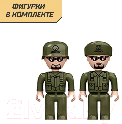 Конструктор Keyixing Военный джип 22404 / 460606