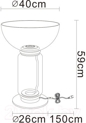 Прикроватная лампа Divinare Trumpet 1242/06 TL-18