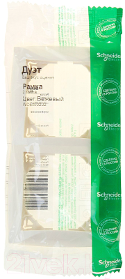 Рамка для выключателей и розеток Schneider Electric Дуэт WDE000202