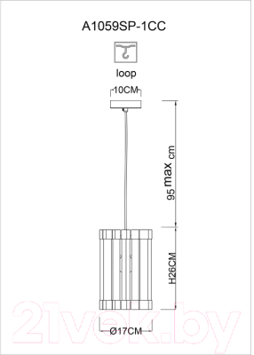 Потолочный светильник Arte Lamp Caravaggio A1059SP-1CC