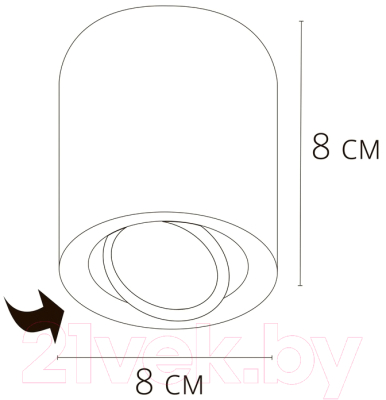 Точечный светильник Arte Lamp Beid A1513PL-1BK