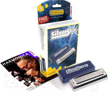 Губная гармошка Hohner Silver Star 504/20 D / M50403 - фото