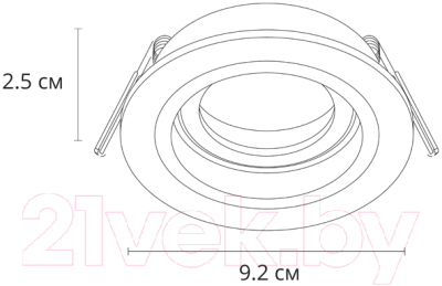 Точечный светильник Arte Lamp Tarf A2177PL-1BK