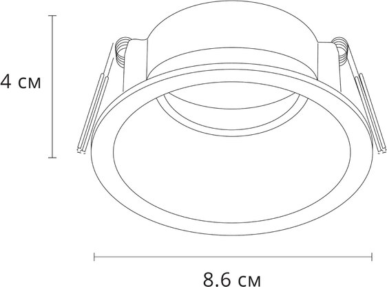 Точечный светильник Arte Lamp Dash A2864PL-1WH