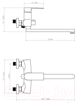 Смеситель Econoce EC0272WT