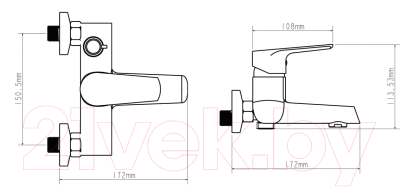 Смеситель Econoce EC0281WT