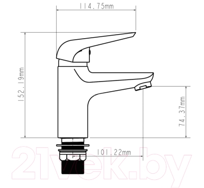Смеситель Econoce EC0280BL 