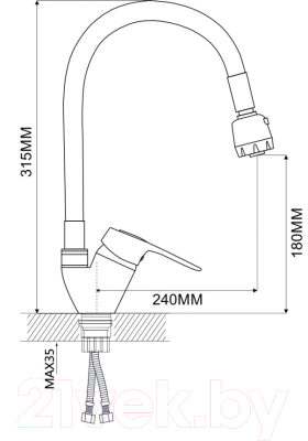 Смеситель Econoce EC0245WT 