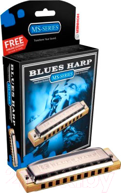 Губная гармошка Hohner Blues Harp 532/20 MS D (M533036) - фото