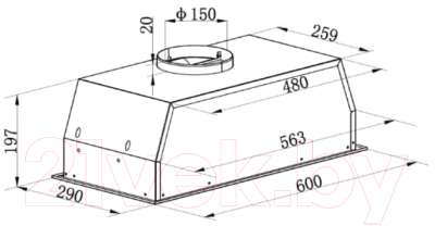 Вытяжка скрытая Maunfeld Thames 603PM