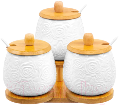 Набор емкостей для хранения Elan Gallery Розы / 540836