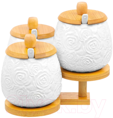 Набор емкостей для хранения Elan Gallery Розы / 540836