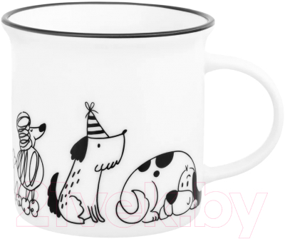 Кружка Elan Gallery Жизнь собак Праздник у собак / 880202 - фото