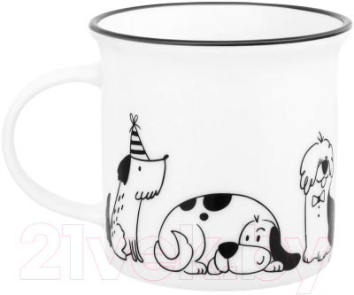 Кружка Elan Gallery Жизнь собак Праздник у собак / 880202