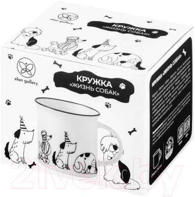 Кружка Elan Gallery Жизнь собак Праздник у собак / 880202