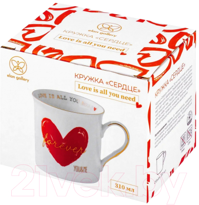 Кружка Elan Gallery Сердце / 880197